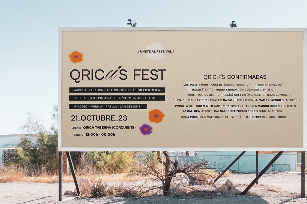 Proyecto Diseño QRICA´S FEST Corduente Guadalajara en Qrica Taberna